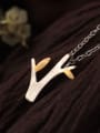 Two color Small Tree Necklace