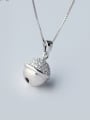 S925 silver fashion small bell zircon necklace