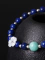 Shell Flower Lapis Lazuli Bracelet