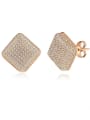 Gold Plated Zircon stud Earring