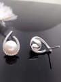 Freshwater Pearl Water Drop shaped stud Earring