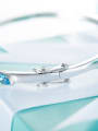 S925 Silver Crystal Bangle