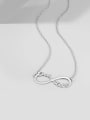 Cutsomize Infinity Personalized Name Necklace 925 Sterling Silver