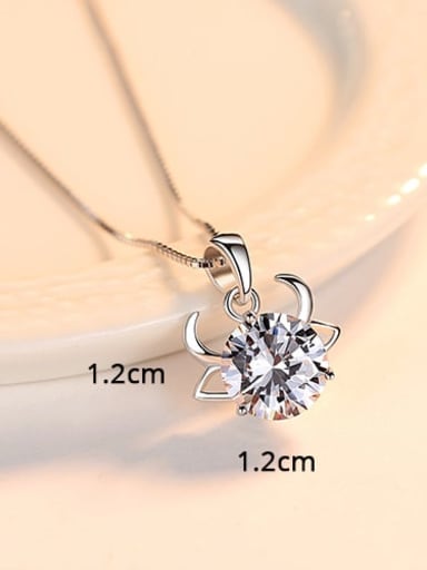 925 Sterling Silver With 12 Constellations Necklace