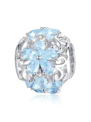 925 silver snowflake charm