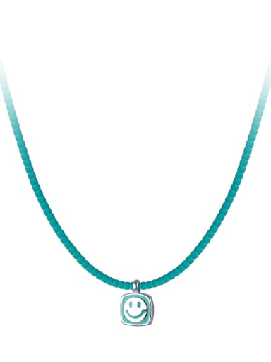 925 Sterling Silver With Turquoise  Geometric  Necklaces