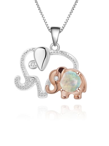 925 Sterling Silver With White Gold Plated Delicate Animal Necklaces