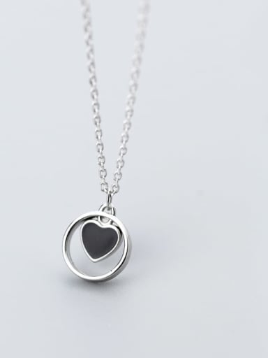 925 Sterling Silver With Enamel Round Necklaces