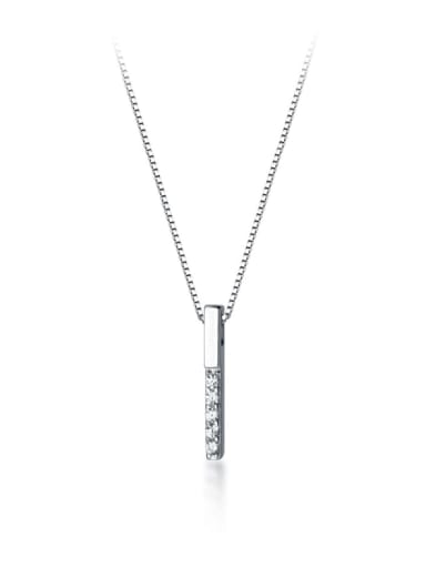 925 Sterling Silver With Cubic Zirconia Geometric Necklaces