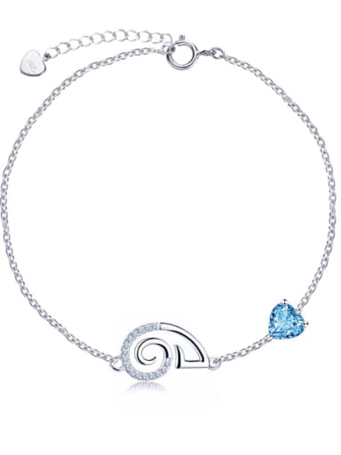 925 Sterling Silver With Topaz 12 Constellation Bracelets