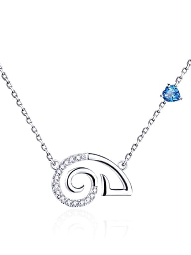 925 Sterling Silver With Topaz 12 Constellation Necklaces