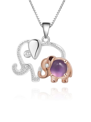 925 Sterling Silver With White Gold Plated Delicate Animal Necklaces