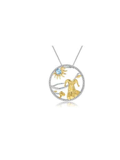 925 Sterling Silver With 18k Gold Plated Delicate Animal Birthday Necklaces