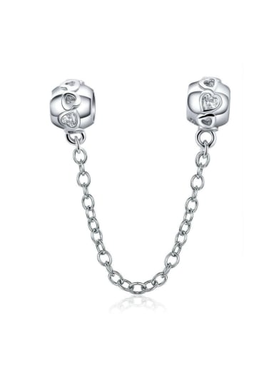 925 silver cute heart charm