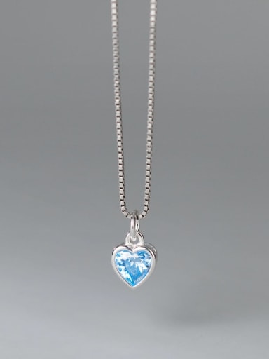 925 Sterling Silver With Antique Silver Plated Delicate Heart Necklaces