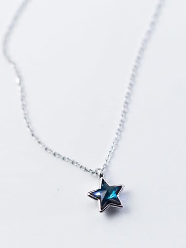 925 Sterling Silver With Delicate Star Birthday Necklaces