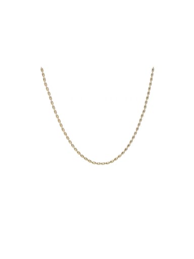 925 Sterling Silver With 18k Gold Plated Simplistic Chain Necklaces