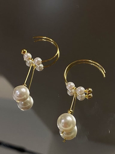 925 Sterling Silver With 18k Gold Plated Delicate Geometric Earrings