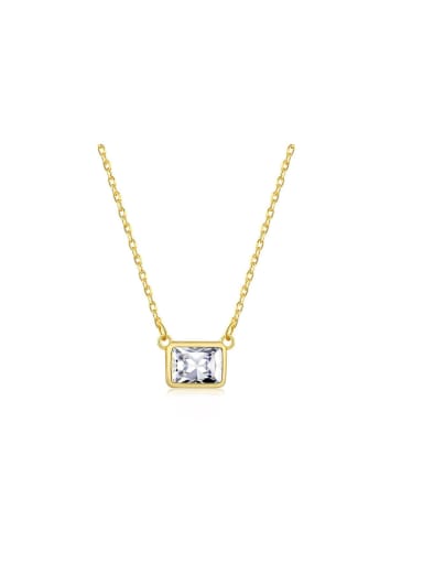 925 Sterling Silver With 18k Gold Plated Vintage Geometric Necklaces