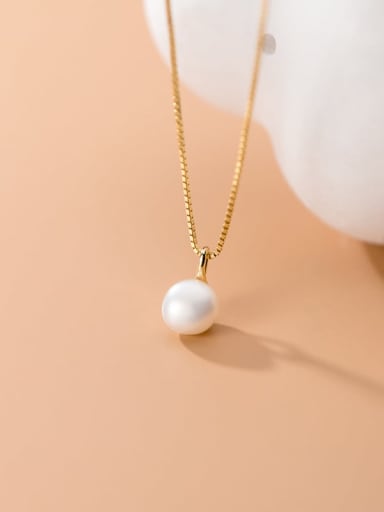 925 Sterling Silver With 18k Gold Plated Vintage Ball Birthday Necklaces