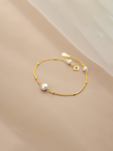 925 Sterling Silver With 18k Gold Plated Delicate Charm Bracelets