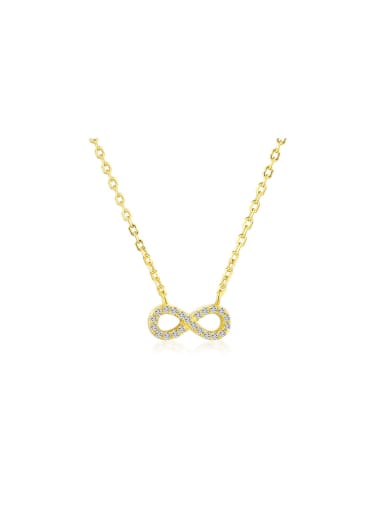 925 Sterling Silver With 18k Gold Plated Delicate Geometric Necklaces