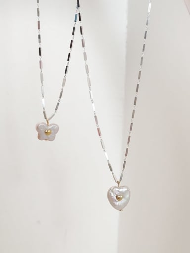 925 Sterling Silver With 18k Gold Plated Delicate Heart Necklaces