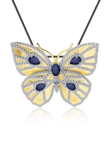 925 Sterling Silver With 18k Gold Plated Delicate Butterfly Necklaces