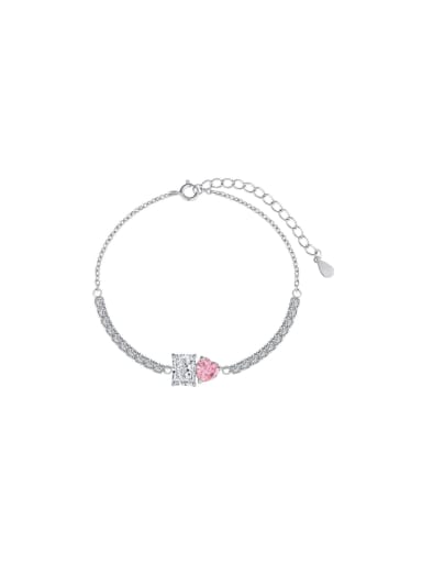 925 Sterling Silver With White Gold Plated Delicate Bracelets