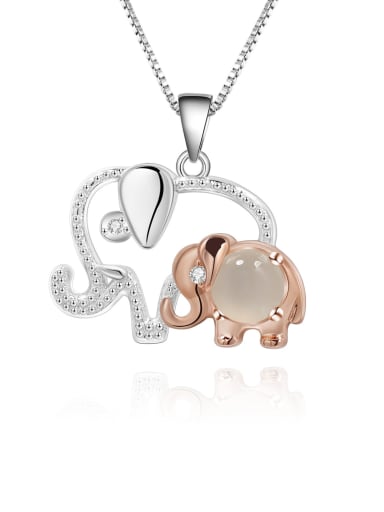 925 Sterling Silver With White Gold Plated Delicate Animal Necklaces