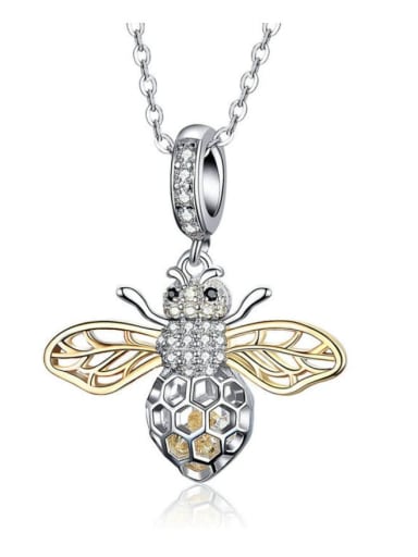 925 silver cute bee charm