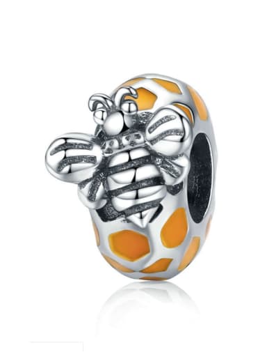 925 silver cute bee charm