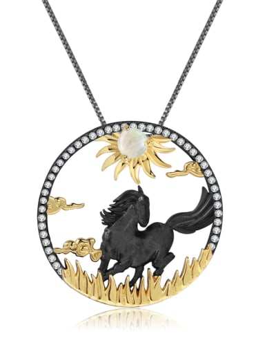 925 Sterling Silver With 18k Gold Plated Personalized Animal Necklaces