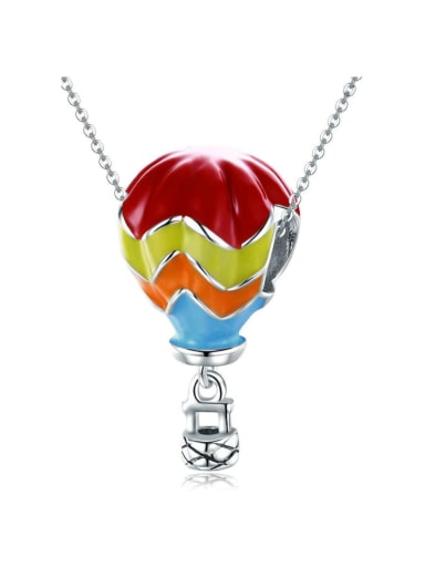 925 silver cute hot air balloon charm