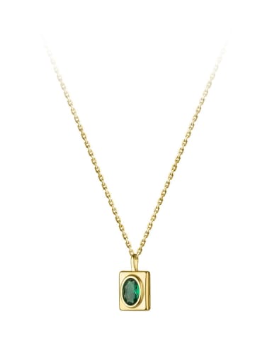 925 Sterling Silver With 18k Gold Plated Vintage Geometric Birthday Necklaces