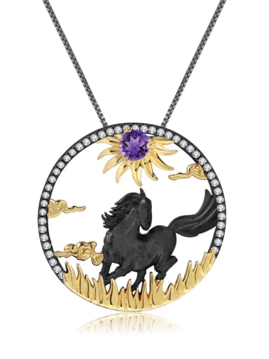 925 Sterling Silver With 18k Gold Plated Personalized Animal Necklaces