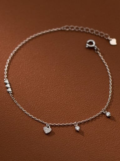 925 Sterling Silver With 18k Gold Plated Delicate Heart Bracelets