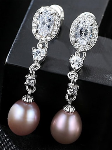 925 Sterling Silver With Freshwater Pearl Stud Earring