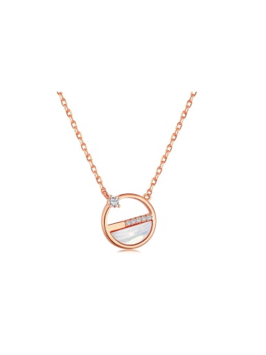 925 Sterling Silver With 18k Gold Plated Delicate Geometric Necklaces