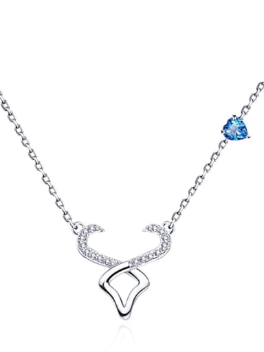 925 Sterling Silver With Topaz 12 Constellation Necklaces