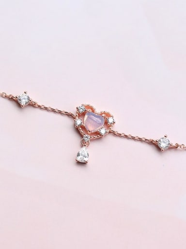 925 Sterling Silver With Rose Gold Plated Luxury Heart Necklaces