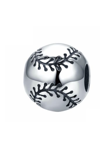 925 silver baseball charm