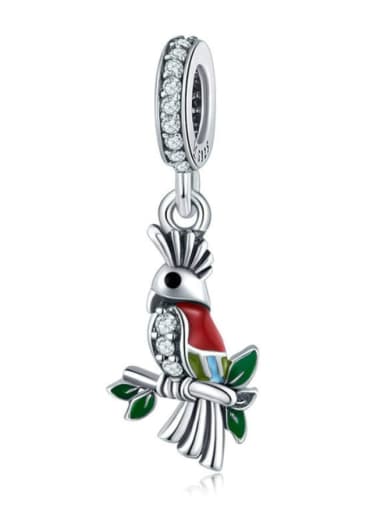 925 Silver Cute Parrot charm