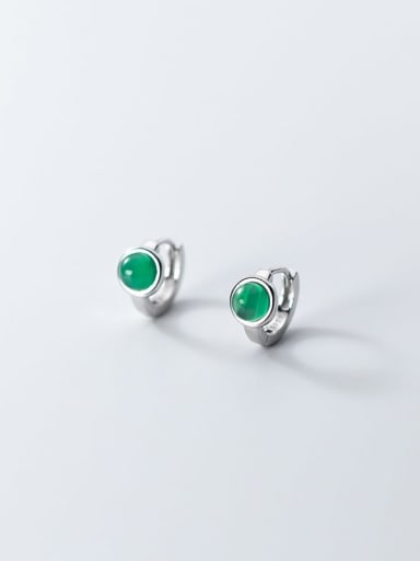 925 Sterling Silver With  Geometric Earrings