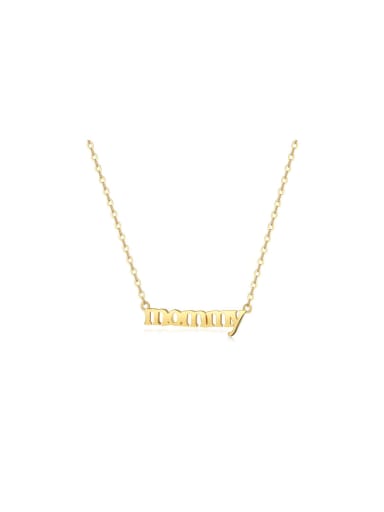 925 Sterling Silver With 18k Gold Plated Delicate Monogrammed Necklaces