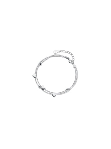 925 Sterling Silver With Heart Bracelets