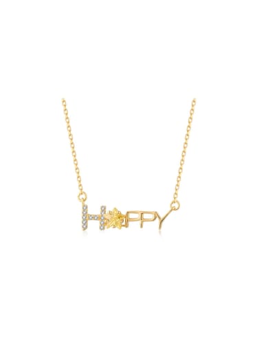 925 Sterling Silver With 18k Gold Plated Letter Delicate Monogrammed Necklaces