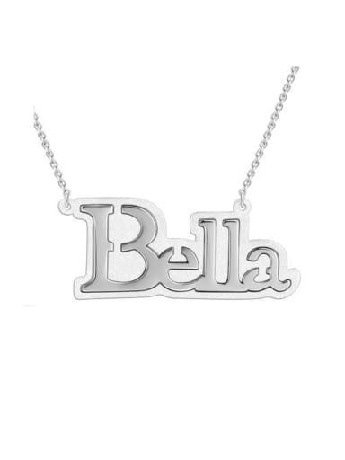 Bella style Silver Name Necklace