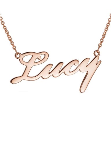 Silver Personalized Classic Name Necklace