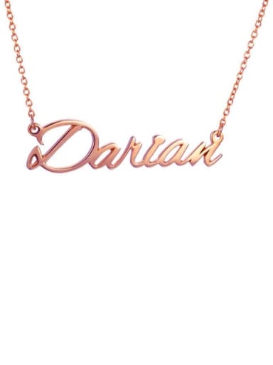 Custom Darian style  Name Necklace Silver